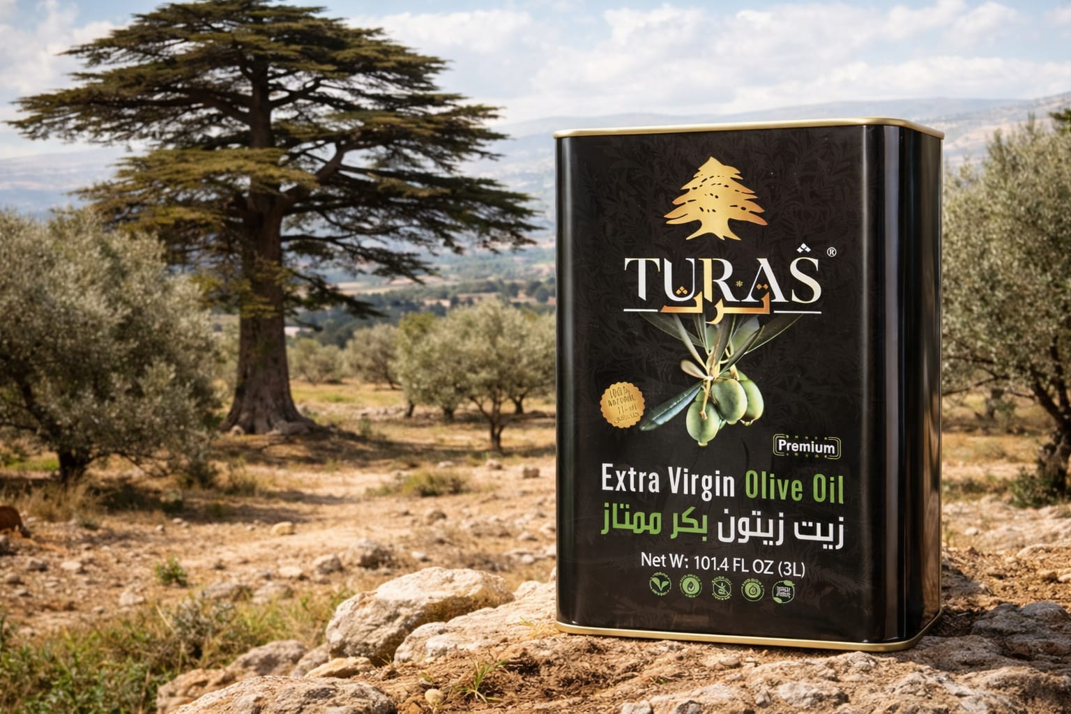 Turas Extra Virgin Olive Oil โ 3L Tin - Image 2