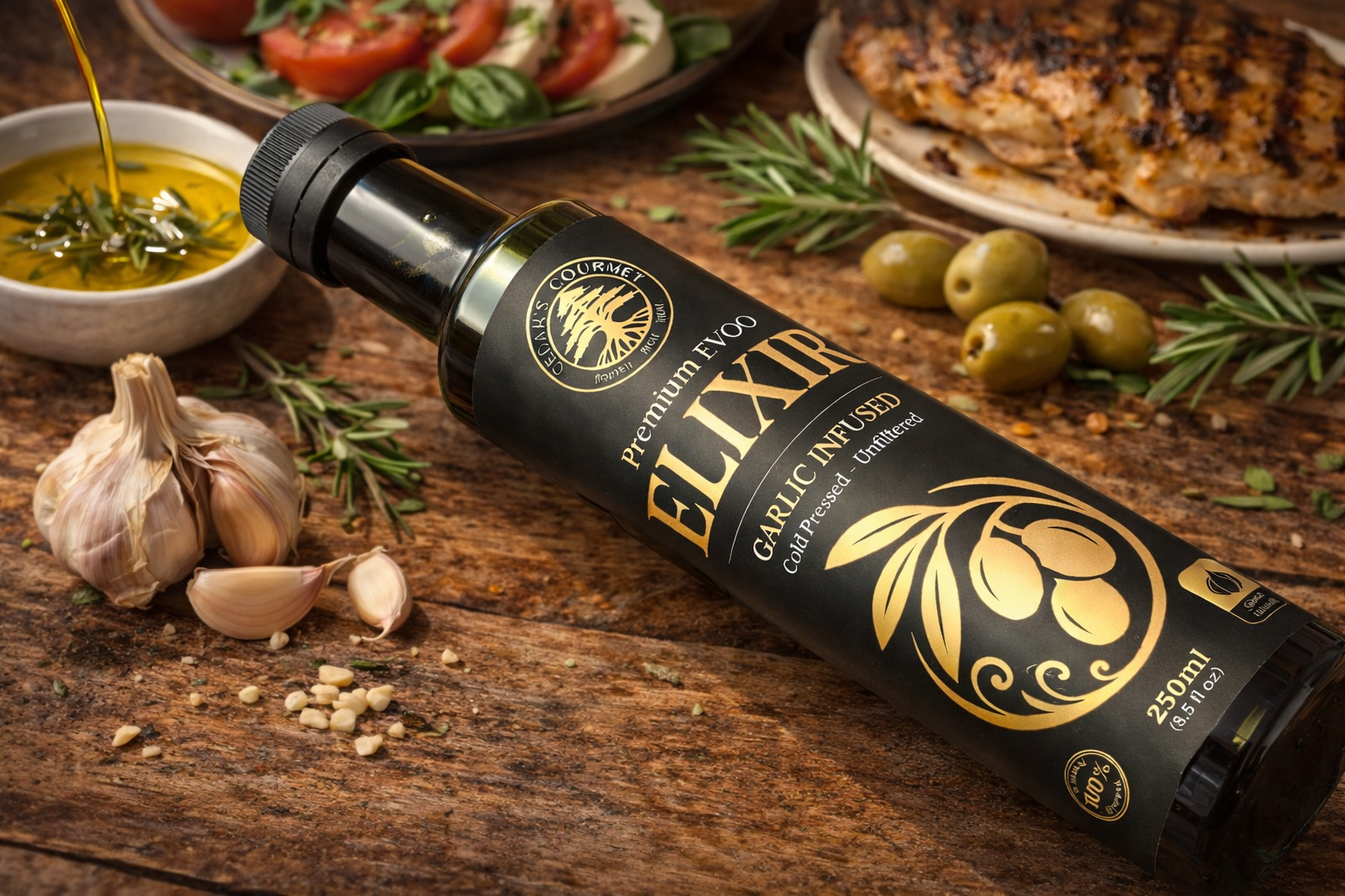 Garlic Infused EVOO - 250ml - Image 2